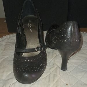 New York & Company Black Studded Mary Jane Heels